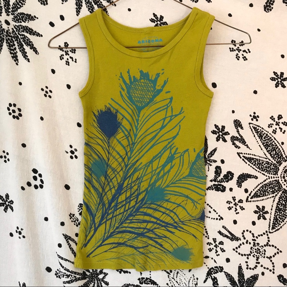 Arizona Jean Co. ribbed racerback fitted tank